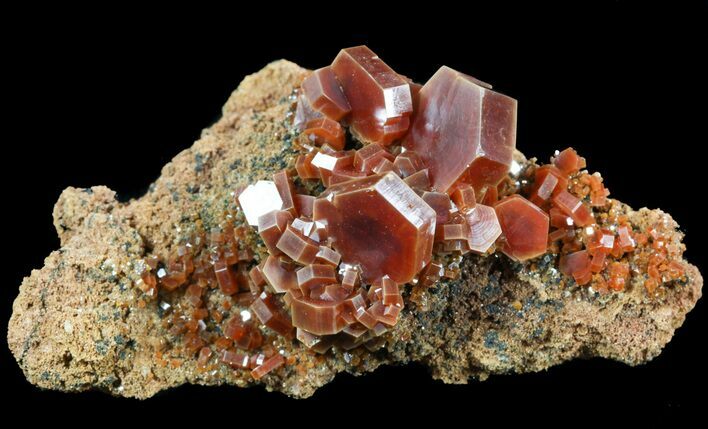 Large Ruby Red Vanadinite Crystals - Morocco #51285